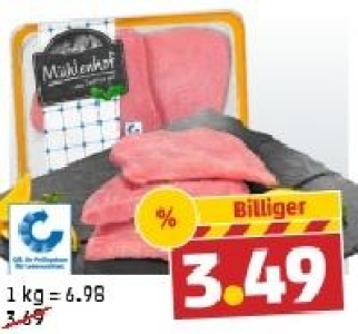 MÜHLENHOF Frische Puten-Schnitzel 3.49 €