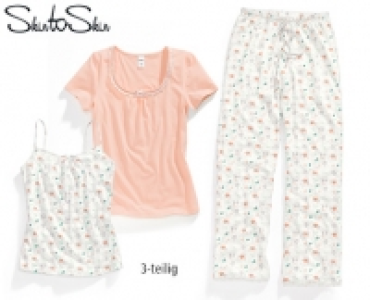 SKIN TO SKIN&reg;Romantisches Nachtw&auml;sche-Set, 3-teilig