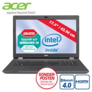 Notebook Aspire ES1-711 mit Intel N2940 Quad-Core (4 x bis zu 2,27 GHz 399.00&nbsp;&euro;