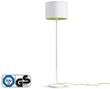 ICLITE Stehleuchte mit Textilschirm und -kabel