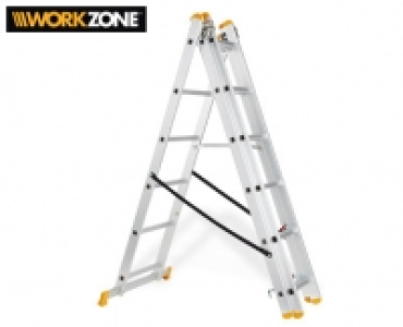 WORKZONE&reg;Alu-Vielzweckleiter, 3-teilig