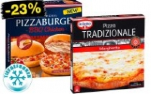 Dr. Oetker Pizzaburger oder Pizza Tradizionale 2.22&nbsp;&euro;