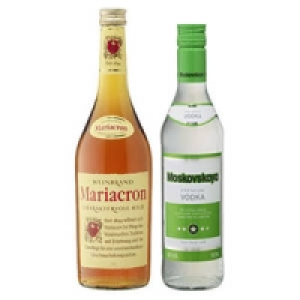 Moskovskaya Russischer Vodka oder Mariacron Weinbrand 5.99&nbsp;&euro;