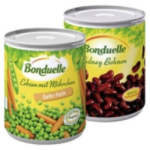 Bonduelle Erbsen, sehr fein mit M&ouml;hrchen oder Kidneybohnen 1.19&nbsp;&euro;