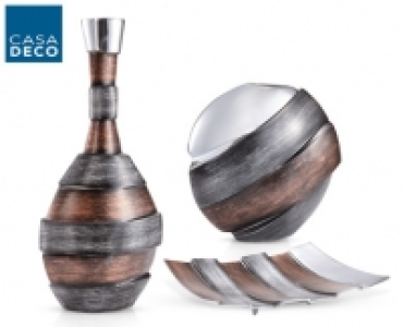 CASA DECO&reg;Dekovase oder -Schale, Metall