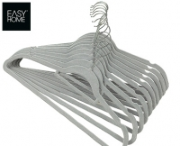 EASY HOME®Beflockte Kleiderbügel, 10 Stück