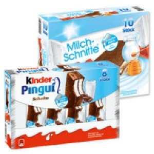 kinder Pinguí oder Milch-Schnitte 1.79 €