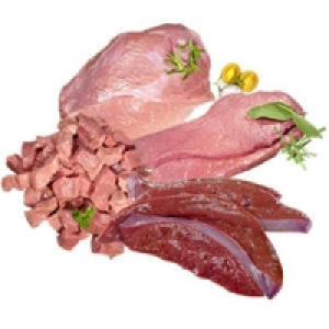 Frische Kalbsschnitzel, Kalbsbraten, Kalbsgulasch, oder Kalbsleber