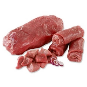 Frische Rinderrouladen, Rinderbraten oder Rindergulasch