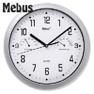 Quarz-Wanduhr mit Thermo- Hygrometer 5.99&nbsp;&euro;