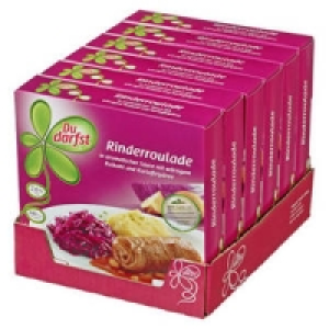 Du darfst Men&uuml;s Rinderroulade oder Entenfleisch 1.83&nbsp;&euro;