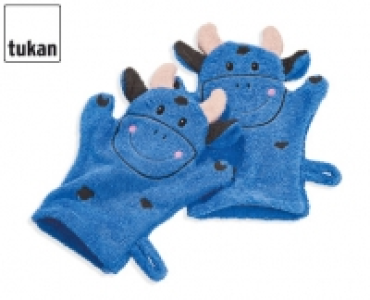 TUKAN®Kinder-Frottier-Waschhandschuhe
