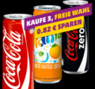 COCA-COLA, FANTA oder COCA-COLA ZERO 0.95&nbsp;&euro;