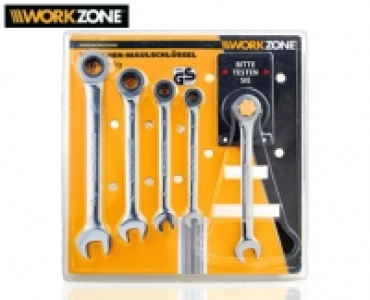 Aldi Süd  WORKZONE®Ratschen-Maulschlüssel-Set, 5-teilig