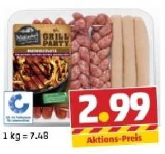 M&Uuml;HLENHOF GRILLPARTY Frische Bratwurstplatte