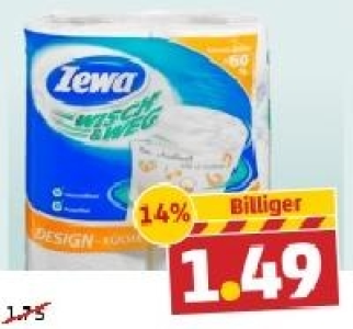 ZEWA Wisch & Weg Küchenrolle 1.49 €