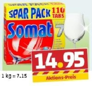 SOMAT 7 Geschirrspülmaschinen-Tabs 14.95 €