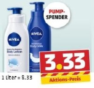NIVEA Lotion oder Body Milk 3.33 €