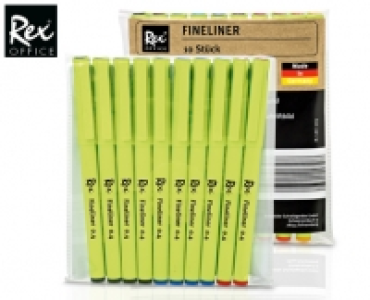 Aldi Süd  REX® OFFICE Fineliner, 10 Stück