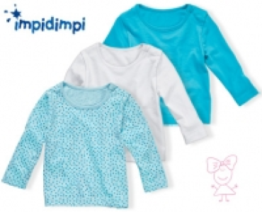 IMPIDIMPI&reg;Kleinkinder-Basic-Langarmshirts, 3&nbsp;St&uuml;ck