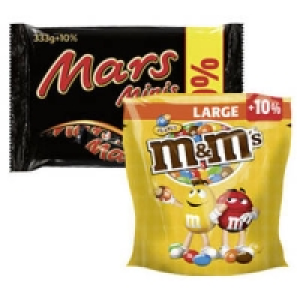 m&m&acute;s, Mars, Snickers, Twix, Bounty oder MilkyWay Minis 2.29&nbsp;&euro;
