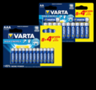 VARTA High Energy Batterien 8 + 4 4.99 €