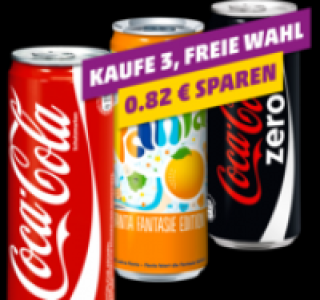 COCA-COLA, FANTA oder COCA COLA ZERO 0.95&nbsp;&euro;