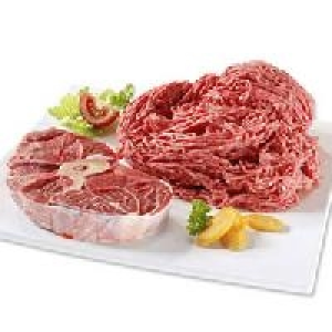 Frisches Rinderhackfleisch oder Rinderbeinscheibe 4.99 €