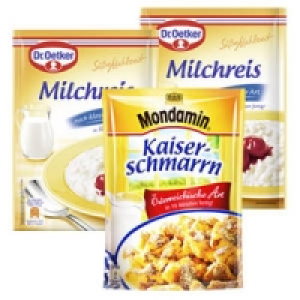 Dr. Oetker Süße Mahlzeit oder Mondamin Süße Gerichte 0.75 €