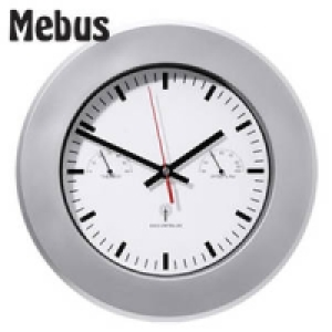 Funkwanduhr mit Thermometer und Hygrometer 12.99 €