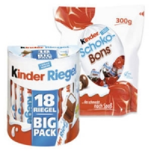 duplo, kinder Riegel oder kinder Schoko-Bons 2.69 €