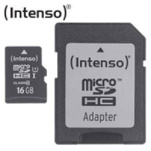 Highspeed-microSDHC-Speicherkarte 16 GB mit Adapter 7.99&nbsp;&euro;