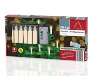 NIKO12 kabellose Christbaumkerzen