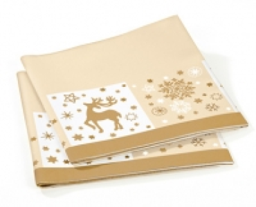 2 Weihnachts-Mitteldecken aus Papier
