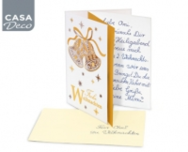 CASA DECO®Gruß-/Glückwunsch­karten, gestanzt