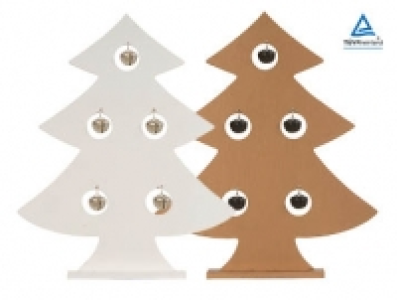 Weihnachtsbaum aus Holz mit Glocken