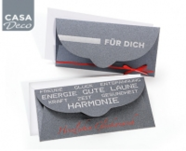 CASA DECO®Wert- und Gutschein-Geschenkhüllen, 2 Stück