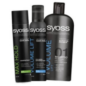syoss Shampoo, Spülung, Haarspray oder Schaumfestiger 1.49 €