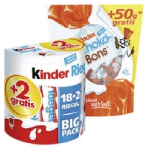 duplo, kinder-Riegel oder kinder Schoko-Bons 2.69 €