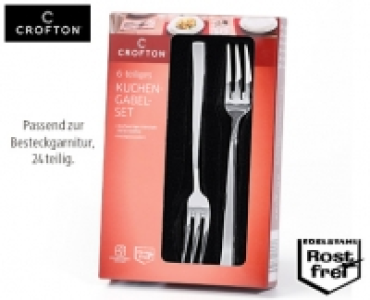 Aldi Süd  CROFTON®Kuchengabel-/Kaffee­löffel-Set,­ 6-teilig