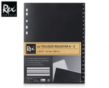 REX® OFFICE Kunststoff-Register, DIN A4