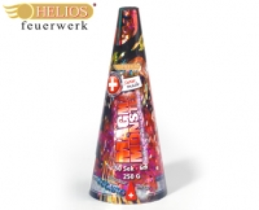 HELIOS®Magma Monster Große Goldfontäne mit Multicolor-Stars