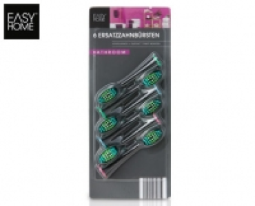EASY HOME Ersatzzahnb&uuml;rsten, 6&nbsp;St&uuml;ck