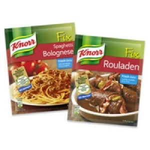 Knorr Fix für Spaghetti Bolognese oder für Rouladen 0.49 €