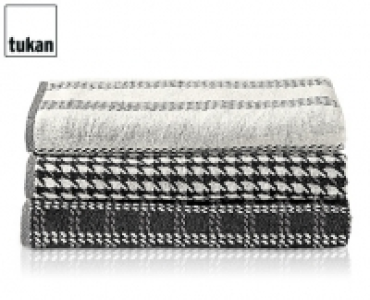 TUKAN®1 Frottier-Duschtuch Black & White