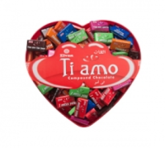 Ti Amo Herz mit Schokolade