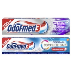 Odol-med 3 Zahncreme White & Shine, Samtweiß oder Complete Care