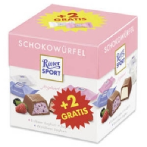 Ritter Sport Schokowürfel + 2 Würfel gratis