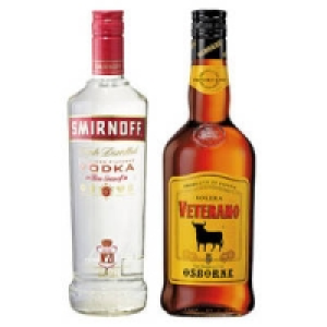 Smirnoff Vodka, Lime, Green Apple, Osborne Veterano oder 103