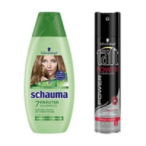 Schauma Shampoo, Sp&uuml;lung oder 3 Wetter Taft Haarspray, Styling-Gel